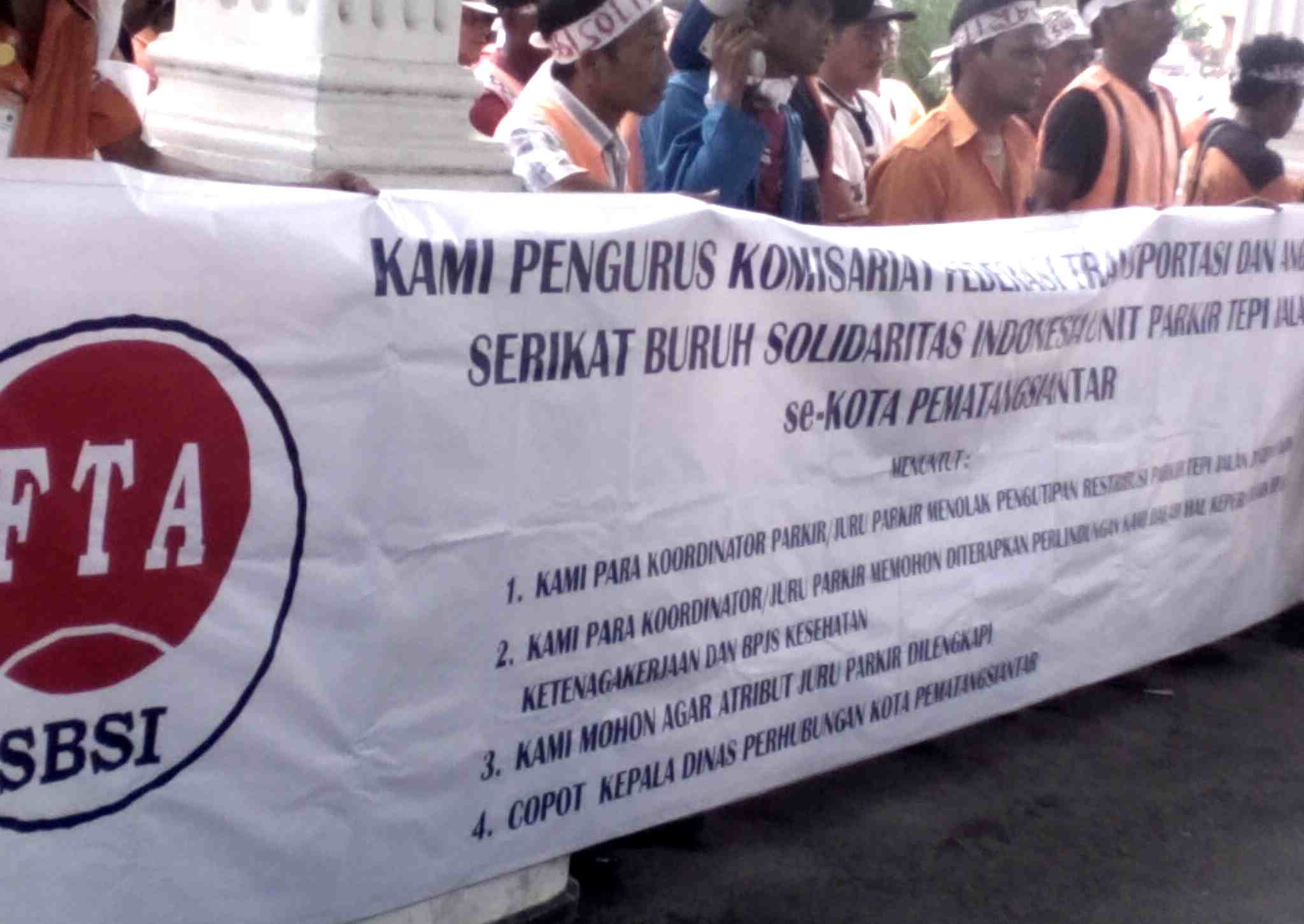Jukir Kota Siantar Demo Walikota, Tuntut Empat Hal Ini