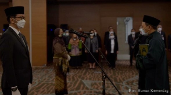 Perkuat Penyelenggaraan Pemerintahan Dimasa Pandemi, Mendag Lutfi Lantik Pejabat Pimpinan Tinggi Madya