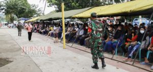 Serbuan Vaksinasi Korem 172/PWY, Polda Papua dan Pemkot Jayapura Capai 2.752 Orang