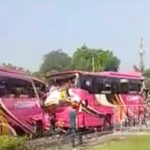 Bus Rombongan Ziarah Tabrakan Beruntun di Tol Tangerang-Merak, 1 Orang Tewas