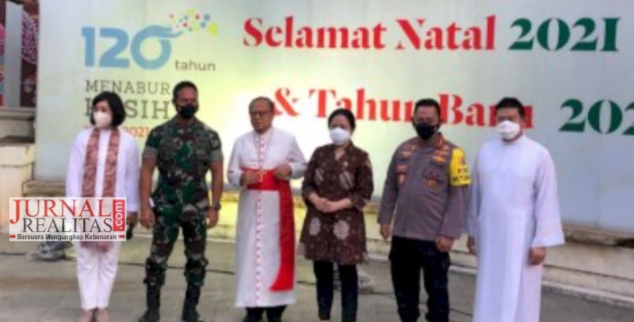 Panglima TNI, Kapolri, dan Ketua DPR RI Tinjau Persiapan Natal 2021