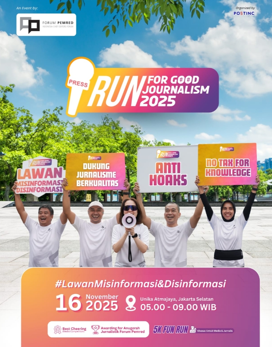 Gelar Fun Run For Good Journalism, Forum Pemred  Indonesia Kampanyekan Jurnalisme Berkualitas