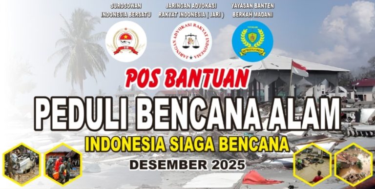 Panggilan Kolaborasi, Dari Banten untuk Sumatera, Bangun Solidaritas Bagi Saudara Yang Berduka
